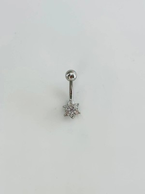 TeknoKapsül Çiçek Detaylı Göbek Piercing - PG0159