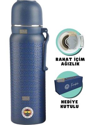 Fenerbahçe Çelik Termos Bardaklı Kapak 650 ml