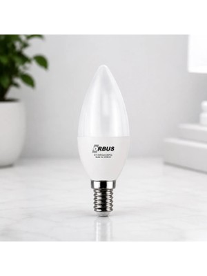 ORBUS Bright E14 LED Ampul 4.8W | 6500K Beyaz Işık, 425 lm | Yüksek Verimli & Uzun Ömürlü Aydınlatma