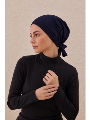 OKR Ipeksi Dikişsiz Bone Lacivert
