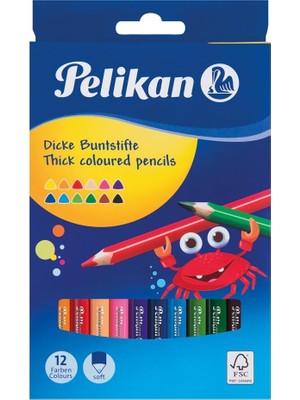 TeknoKapsül Pelikan Renkli Üçgen 12 Adet 4012700724038