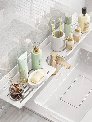 Tasagram Çok Amaçlı Beyaz Lavabo Üzeri Düzenleyici 60 cm