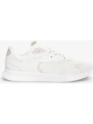 Tommy Hilfiger Lightweight Runner Monocolor Erkek Bej Spor Ayakkabı.ybl