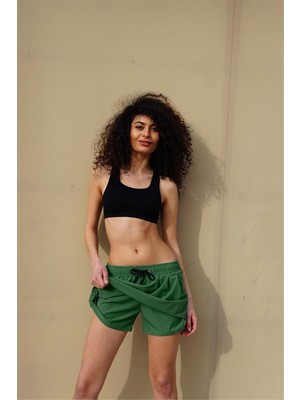 Obje Kadın Yeşil Deniz Şortu