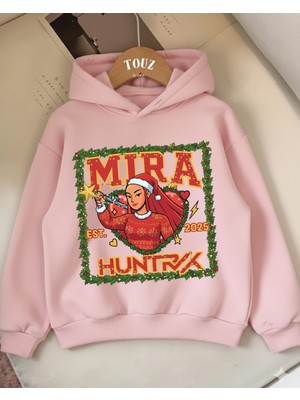 Touz Moda Christmas Young Kpop Demon Hunters 3 Iplik Kalın Sweet Hoodie