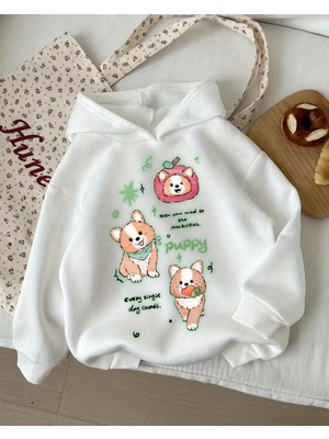 Touz Moda Young Cute Animal 3 Iplik Kalın Sweet Hoodie