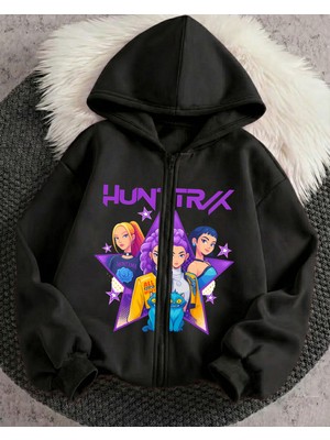 Touz Moda Young Kpop Demon Hunters 3 Iplik Kalın Sweet Hırka