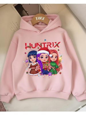 Touz Moda Christmas Young Kpop Demon Hunters 3 Iplik Kalın Sweet Hoodie
