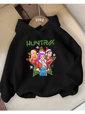 Touz Moda Christmas Young Kpop Demon Hunters 3 Iplik Kalın Sweet Hoodie
