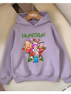 Touz Moda Christmas Young Kpop Demon Hunters 3 Iplik Kalın Sweet Hoodie
