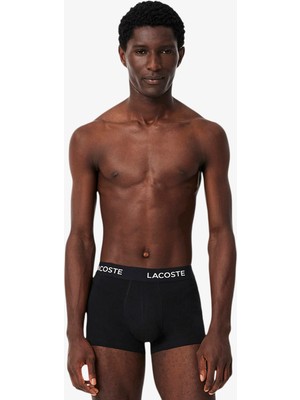 Lacoste Erkek Regular Fit 3'lü Siyah Boxer 5H1292 031