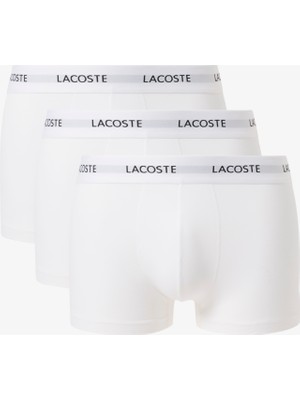 Lacoste Erkek Regular Fit 3'lü Beyaz Boxer5H5150001