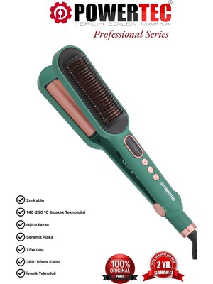 Powertec TR-2820 Fırçalı-Dalgalı Saç Düzleştirici