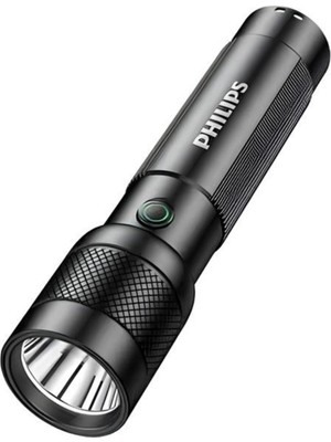 Philips SFL2247 Type-C Şarjlı Max. 350 Lümen Zooming Özellikli Metal Gövdeli LED El Feneri