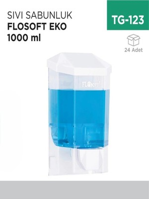 İnci Çelik Aksesuar Sıvı Sabunluk Flosoft Eko 1000 ml (F 086)