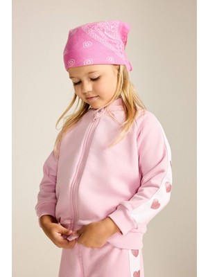 DeFacto Kalp Baskılı Kalın Sweatshirt Kumaşı Fermuarlı Sweathirt Hırka Kız Bebek I0212A526AU