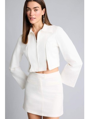 DeFacto Fitted Gömlek Yaka Gabardin Blazer Ceket H3099AX26SM