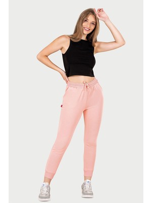 Obje Kadın Somon Iki Iplik Slimfit Paça Alt