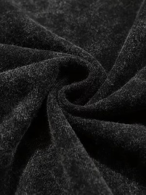 Touz Moda Gothic Retro Baskılı Vintage Kapüşonlu Sweatshirt