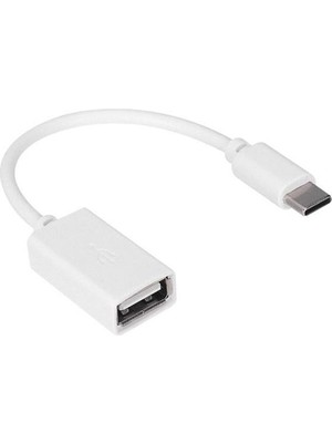 sbodurhome Hytech HY-X112 Beyaz USB Dişi To Type-C Erkek Otg Çevirici