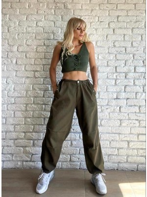 Touz Moda Dompuleri Moda Siyah Tactical Gabardin Kumaş Unisex Pantolon