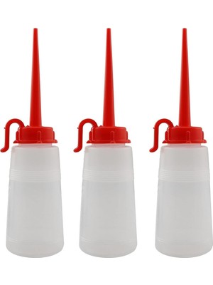 Belirtilmemiş 3 Adet Yumuşak Şeffaf Plastik Yağdanlık 160 ml