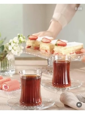 Belirtilmemiş Paşabahçe Elysia Çay Bardağı Çay Takımı Seti 12 Parça Çay Seti 6 Kişilik