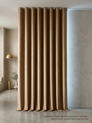 Süper Home Süper Sedef Fon Perde Kahverengi 140 x 270 cm