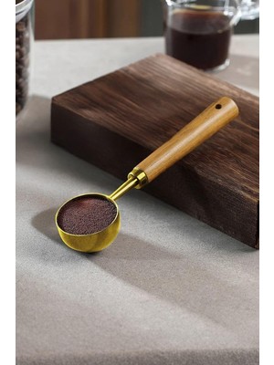 Belirtilmemiş 2 Tbsp 30 ml Gold Çelik Kahve Ölçü Kaşığı MT148SR