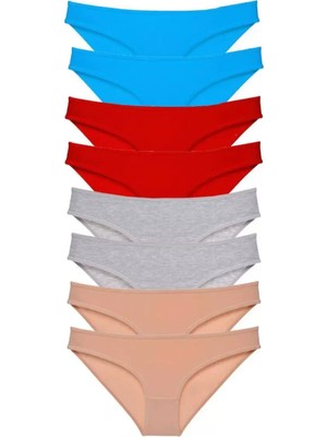 sbodurhome 8 Adet Süper Eko Set Likralı Kadın Slip Külot 534