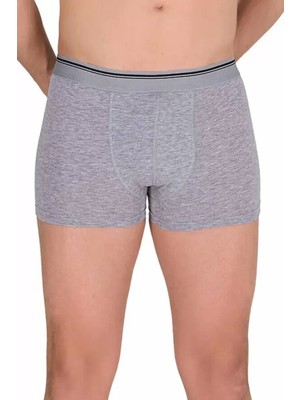 sbodurhome Likralı Erkek Büyük Beden Boxer Şort Gri 1097B