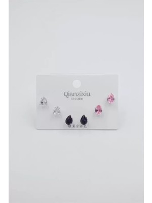 sbodurhome Çoklu Set Küpe - Gümüş