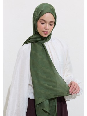 Fresh Scarfs Nori İpeksi Jakar Şal Yaprak