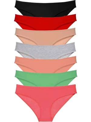 sbodurhome 7 Adet Süper Eko Set Likralı Kadın Slip Külot Set 4