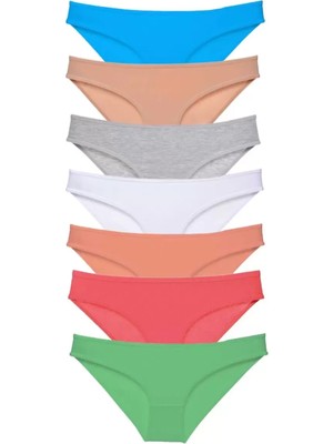 sbodurhome 7 Adet Süper Eko Set Likralı Kadın Slip Külot Set 6
