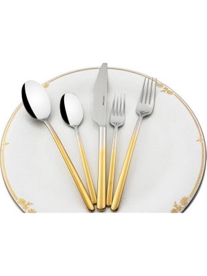 Belirtilmemiş Mikasa Moor Gold 30 Parça Çatal Kaşık Seti