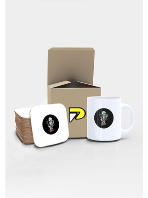 Belirtilmemiş Postermanya Iskeletor Tasarımlı Baskılı Kupa Bardak Seti, Eğlenceli Özel Hediye Mug