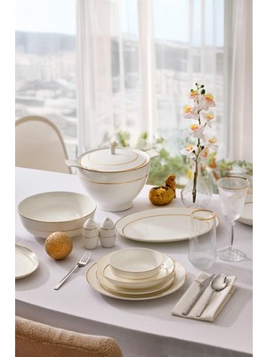 Belirtilmemiş Aryıldız Glamour 60 Parça Porselen Yemek Takımı AR259788