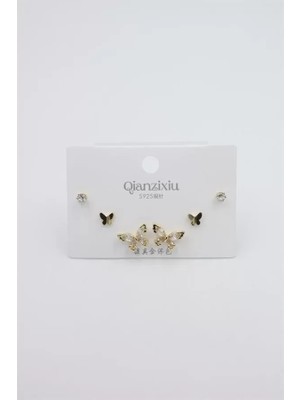 sbodurhome Çoklu Set Küpe - Altın