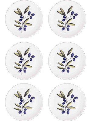 Belirtilmemiş [marka] Olivos Pasta Tabağı 6lı Set 19 cm OVS0001