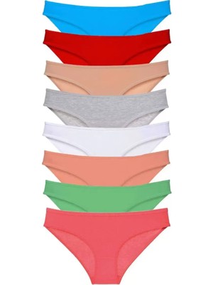 sbodurhome 8 Adet Süper Eko Set Likralı Kadın Slip Külot Set 8