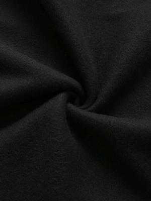 Touz Moda Ronaldo Baskılı Siyah Kapşonlu Sweatshirt