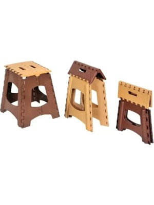 sbodurhome Küçük Boy Katlanabilir Plastik Tabure - Katlanır Tabure 23X27X27 cm