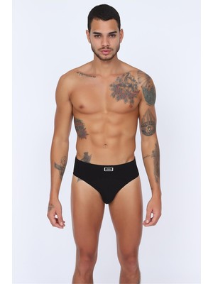 Obje Erkek Siyah Süprem Slip
