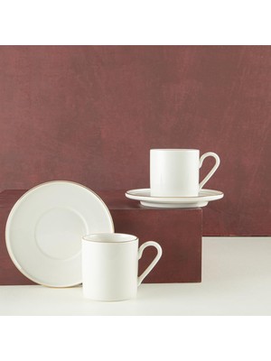 Belirtilmemiş Aryıldız Hazel Gold 4 Parça Çay Fincan Takımı 2 Kişilik Altın Renkli