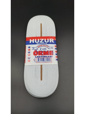 sbodurhome Beyaz - 2cm Paça Lastik Yassı Geniş 10MT
