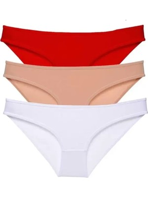 sbodurhome 3 Adet Süper Eko Set Likralı Kadın Slip Külot 541