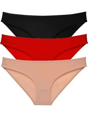 sbodurhome 3 Adet Süper Eko Set Likralı Kadın Slip Külot 539