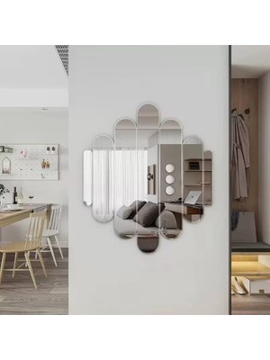 sbodurhome 40X40 cm Kırılmaz Pleksi Dekoratif Duvar Aynası - Modern Tasarım 1. Sınıf Akrilik Ayna