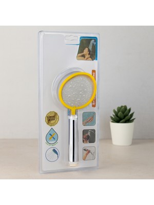 sbodurhome Orta Boy Kademeli Duş Başlığı 8.7 cm - Krom Gövde, Vakumlu
